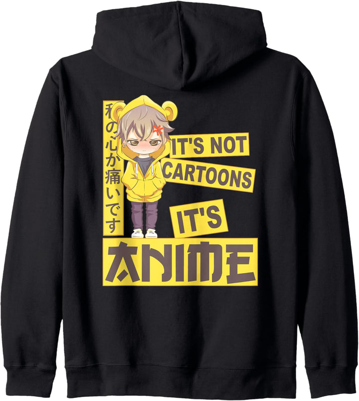 Anime Junge - It's Not Cartoons It's Anime - Manga Teen Boy Kapuzenjacke