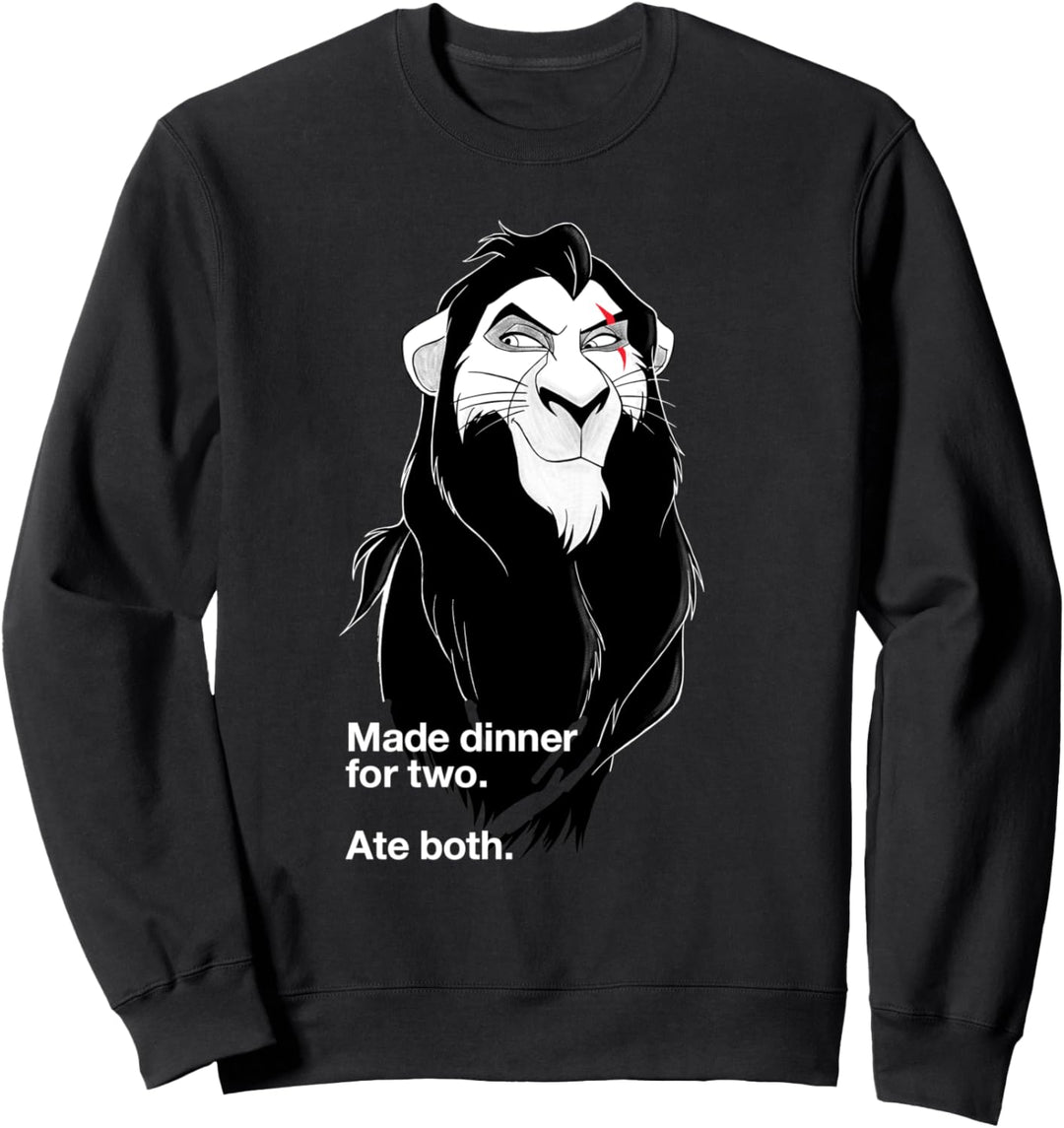 Disney Villains Scar Made Dinner For Two Ate Both Sweatshirt