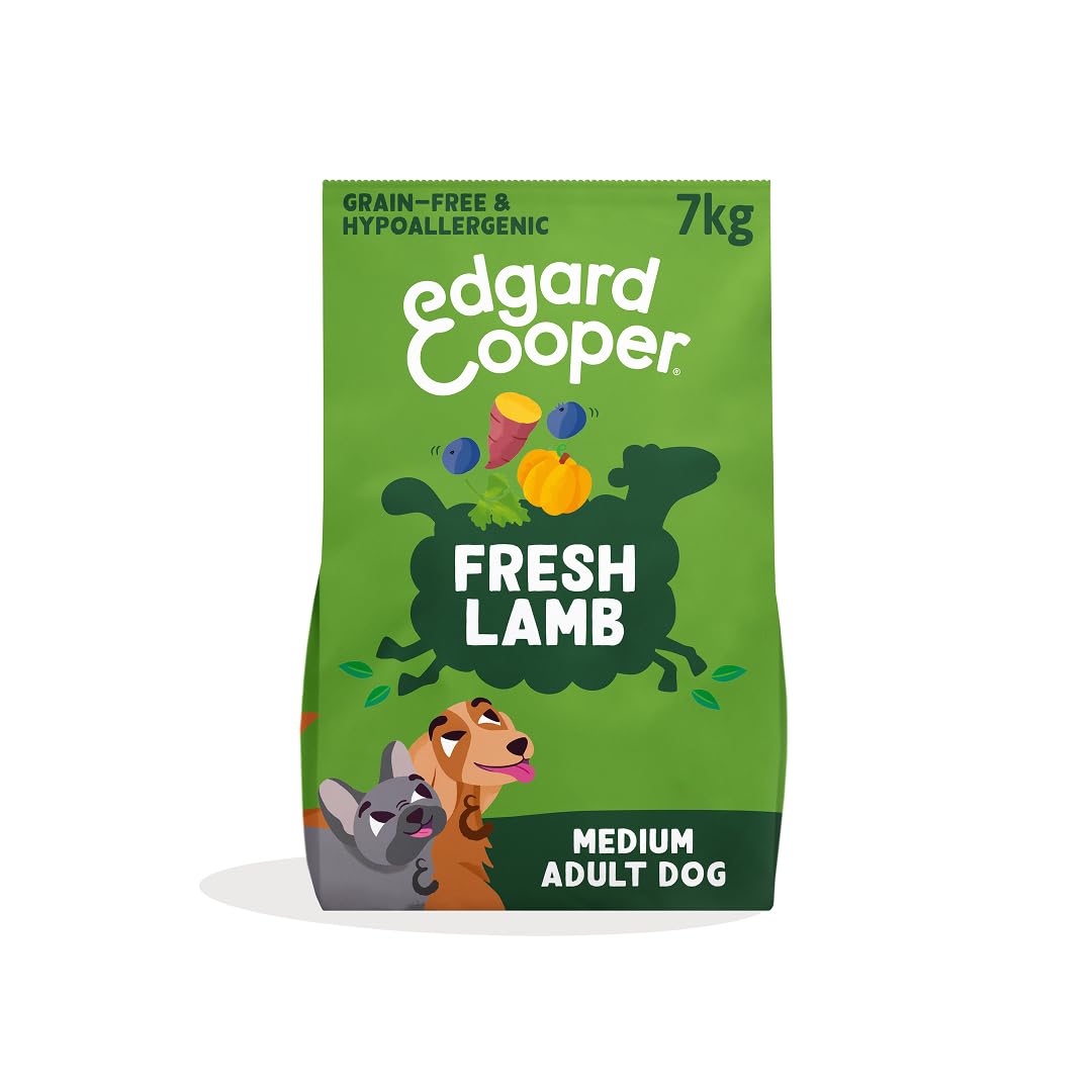 Edgard & Cooper Frisches Trockenfutter für ausgewachsene Hunde (7 kg, Lamm) Lamm 7.00 kg (1er Pack),