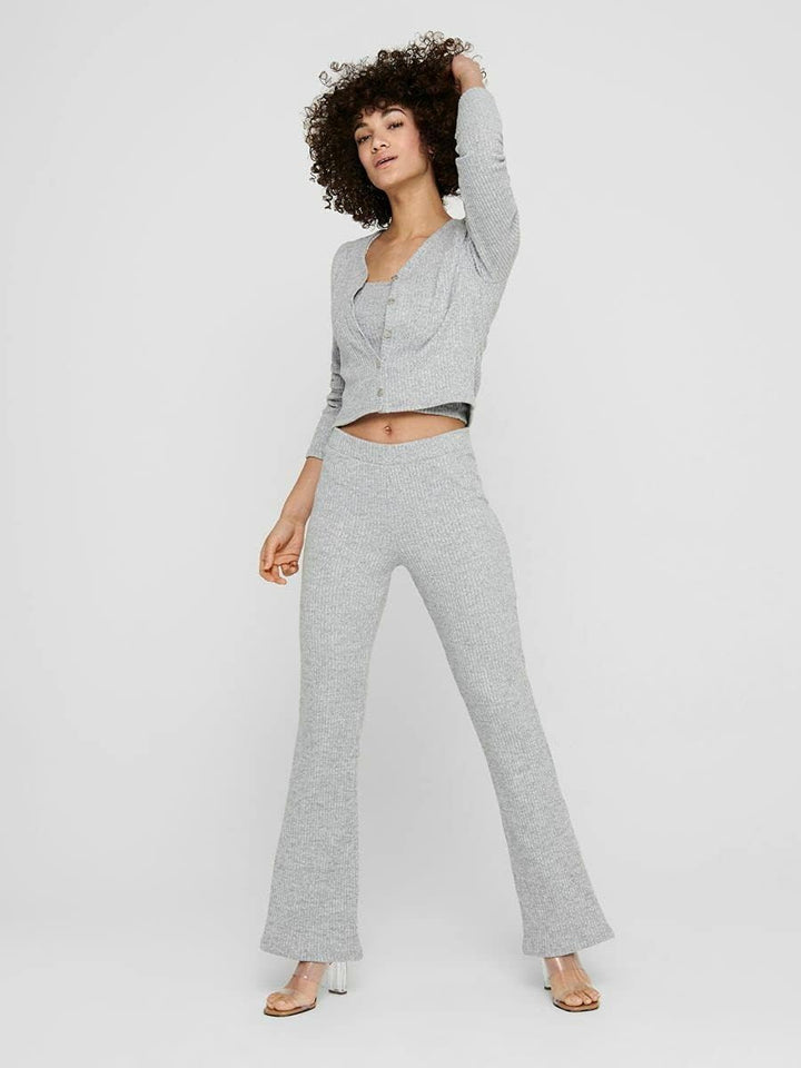 ONLY Female Hose Ausgestellte MLight Grey Melange