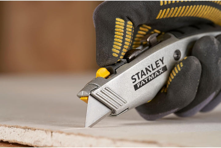 Stanley Fatmax 2 in 1 Messer PRO 0-10-789 (mit einziehbarer Klinge, 180 mm Länge, vielseitige Einsat
