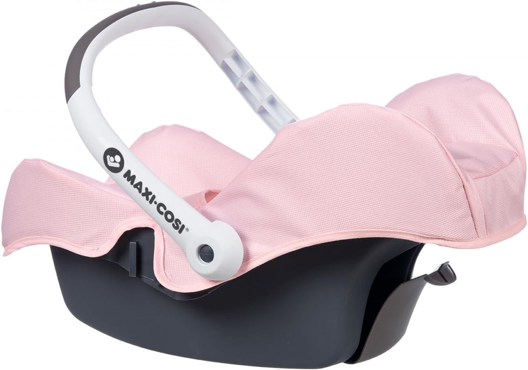 Smoby - Maxi Cosi Autositz - Autositz mit Tragebügel im Original Maxi-Cosi Design, Puppen-Zubehör fü