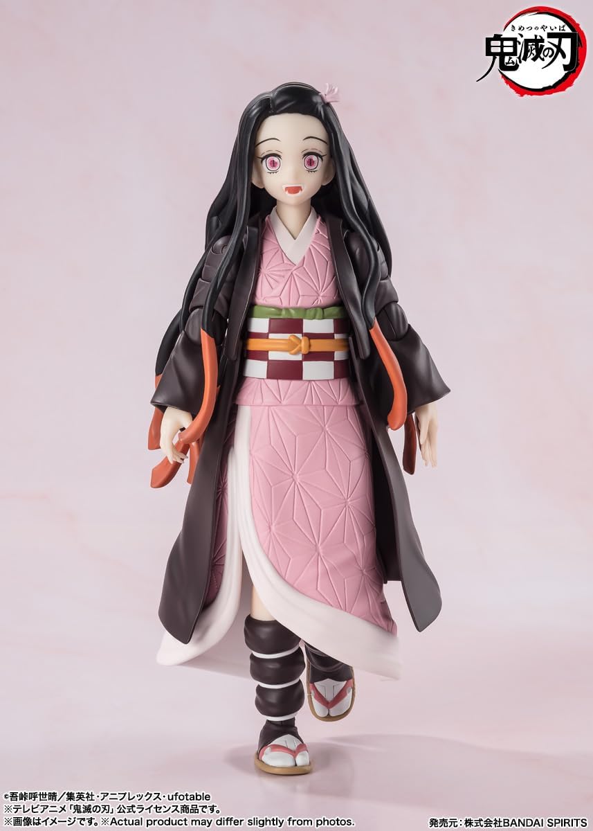 Demon Slayer: Kimetsu no Yaiba Figurine S.H. Figuarts Nezuko Kamado 13 cm Black, Black