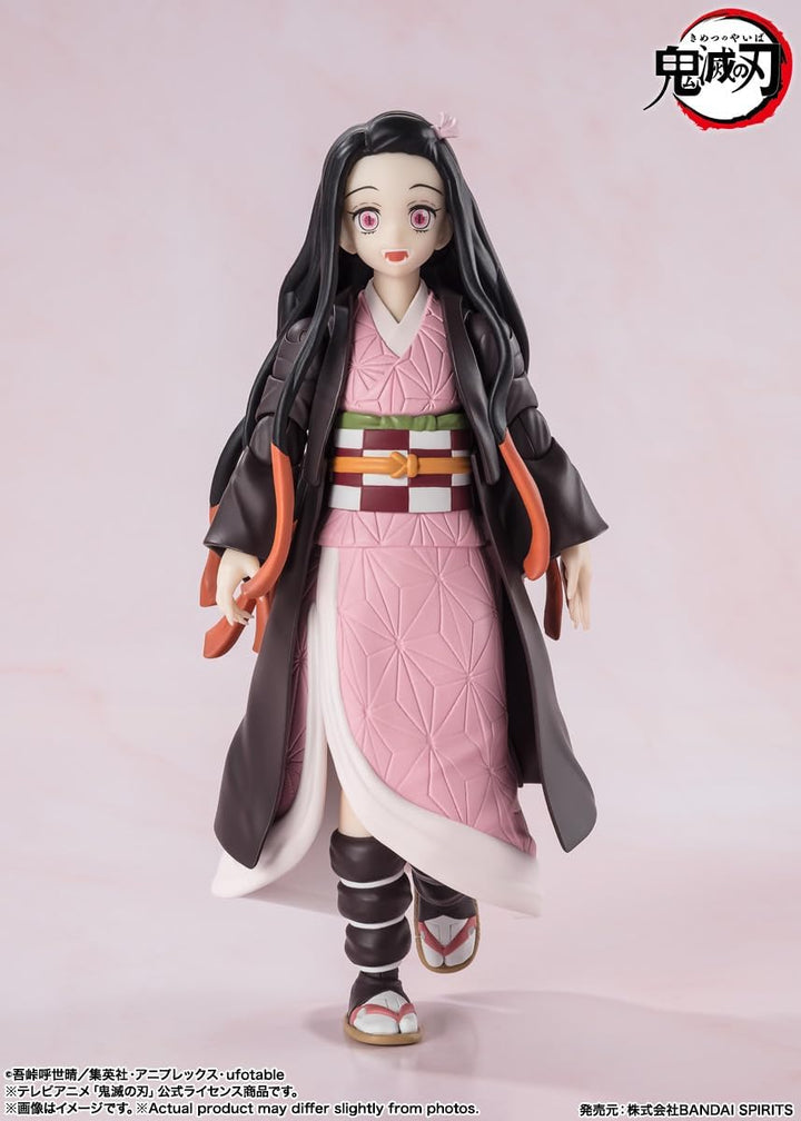 Demon Slayer: Kimetsu no Yaiba Figurine S.H. Figuarts Nezuko Kamado 13 cm Black, Black