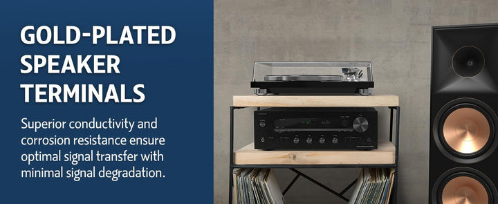 Onkyo TX-8470 2-Kanal Stereo Receiver mit WLAN, Bluetooth, Phono, Hi-Res Audio und Roon Ready