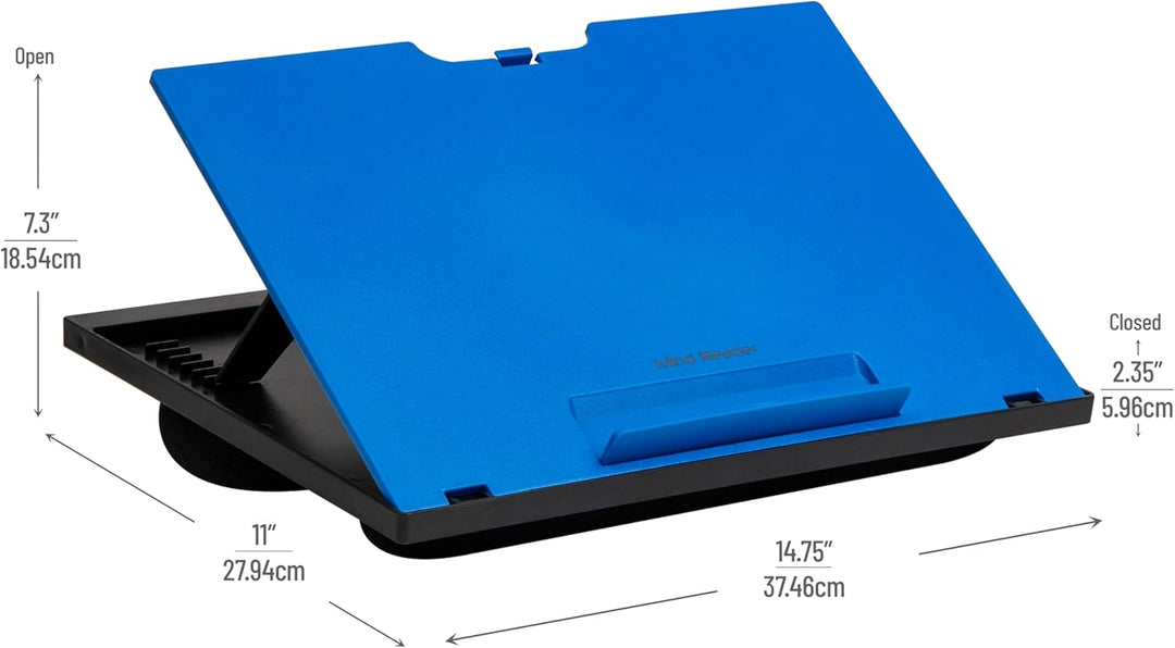 Mind Reader Laptop-Ständer, Betttablett, zusammenklappbar, Kissen, tragbar, Wohnheim, Kunststoff, 37