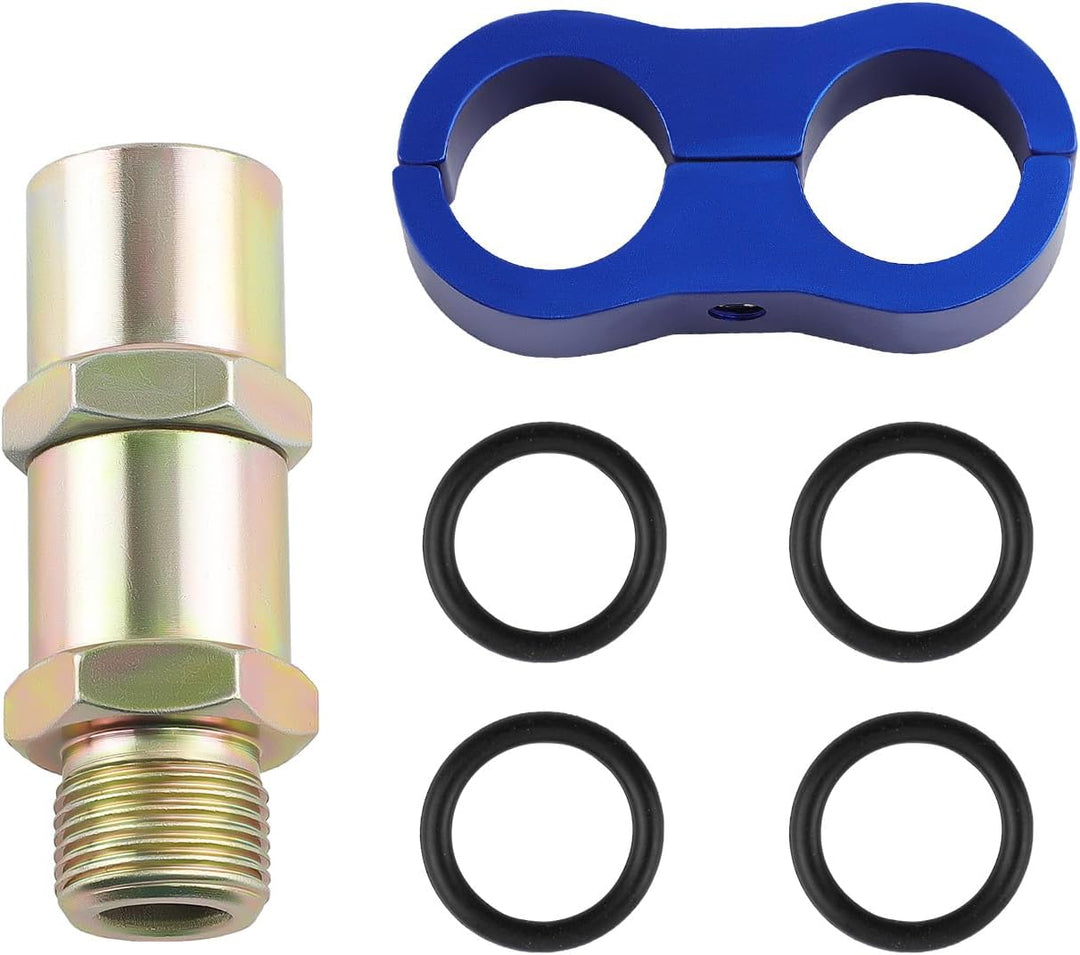 maXpeedingrods Universeller Ölkühler 13-reihiger AN10-Ölkühlersatz mit Filteradapter Schlauch Blau 1