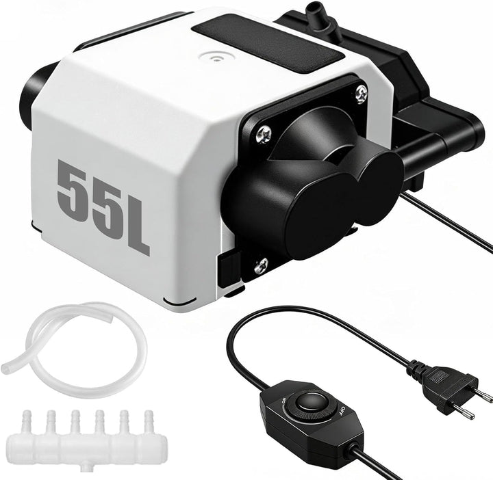 Air Assist, Pumpe für Laserschneider und Gravierer Einstellbarer Luftstrom 55L/Min Air Assist Laser
