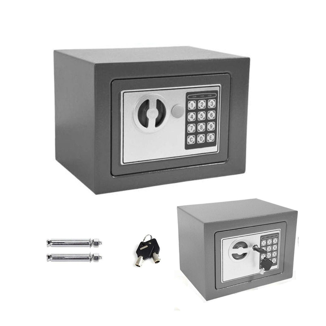 Tresor Wandtresor Möbeltresor mit Elektronikschloss Zahlenschloss und Schlüssel Mini Tresor mit Code