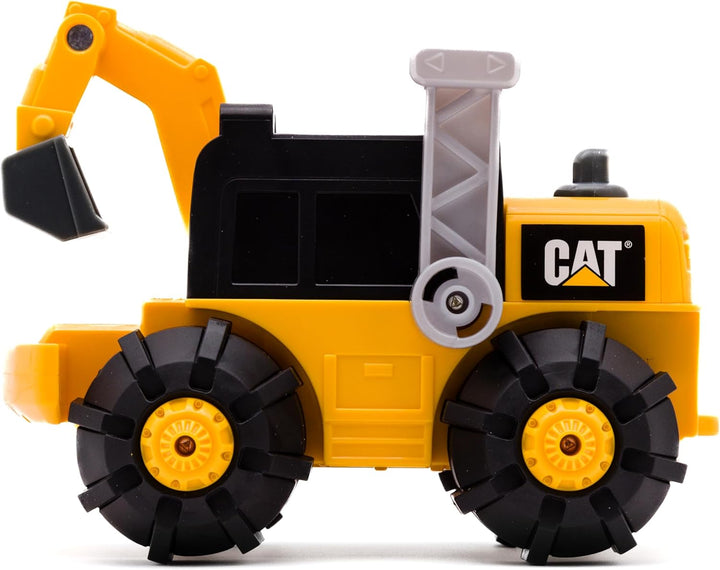 CatToysOfficial Unstoppable Movers Excavator Large Bagger Yellow, Large Bagger Yellow