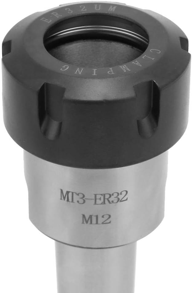 MT3 ER32 M12 Spannzangenfutter, 1 Stück MT3 ER32 M12 Spannzangenfutter Morsekegelhalter + 6 Stück ER