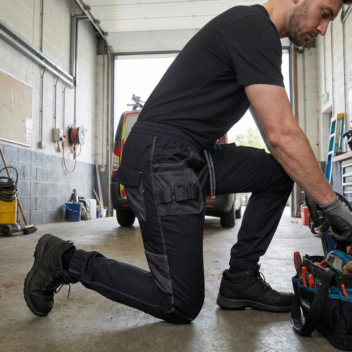 DINOZAVR Revolt Sport Stretch Herren Hose - Stretch Herren Arbeitshose - elastische Männer Bundhose