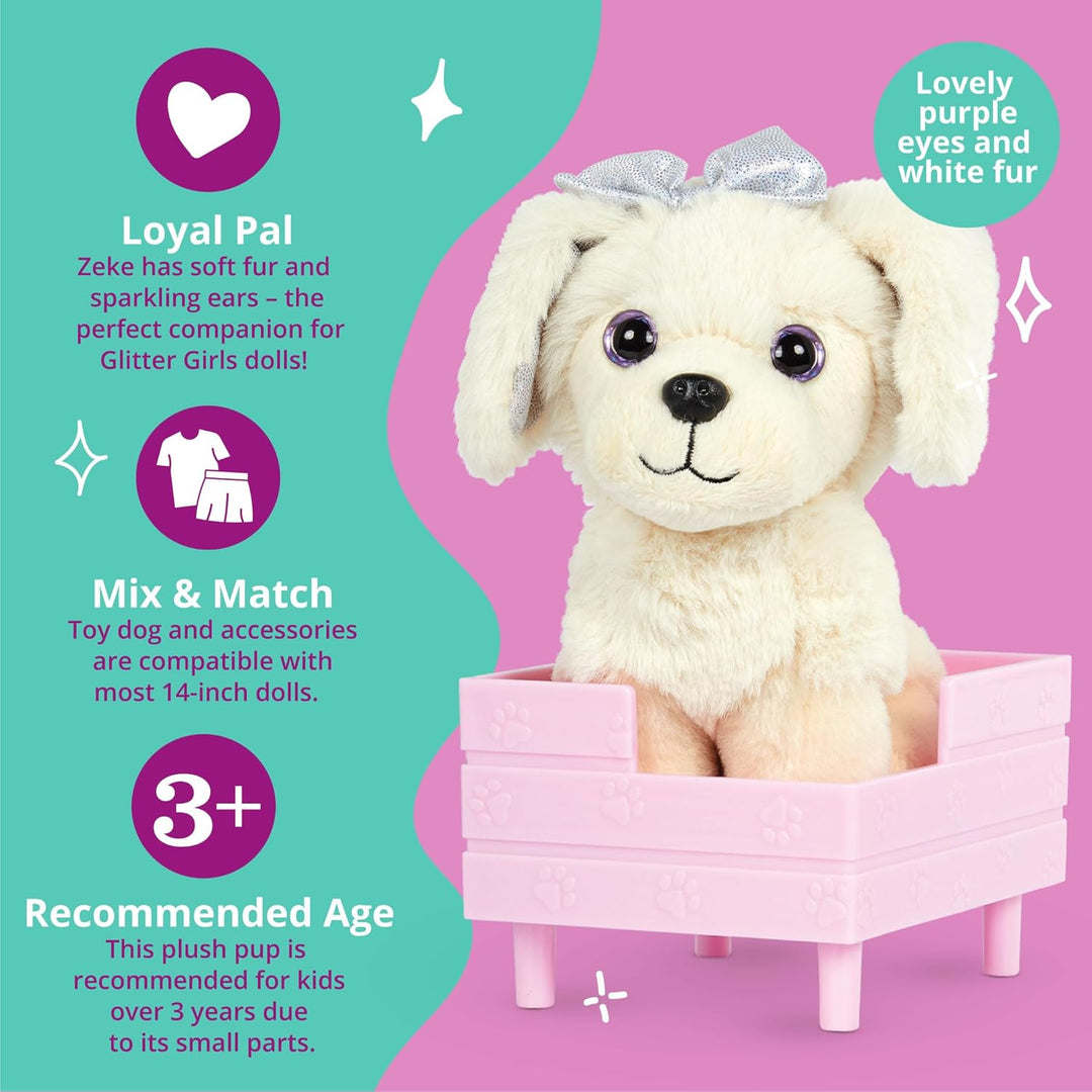 Glitter Girls - Zeke - 36 cm Puppen-Zubehör - Puppe Haustiere - Hund Plüsch Haustiere - Ausgestopfte