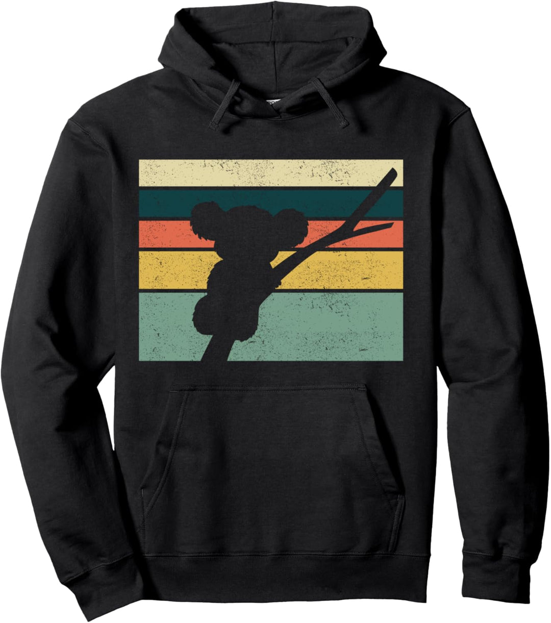 Koala Retro & Vintage Design - Farbblock Pullover Hoodie