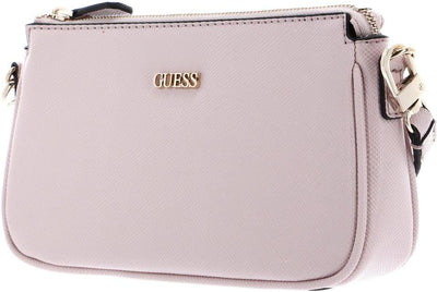 GUESS Damen Noelle Dbl Pouch Crossbody Bag Leichte Rose, Leichte Rose