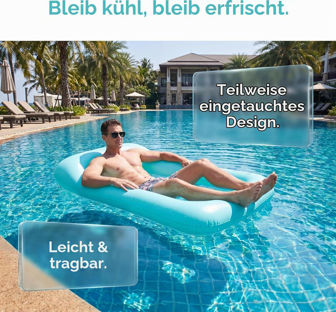 Zouwel 2Pack Pool matratze Erwachsene, schwimmmatratze luftmatratze wassermatratze, halten Cool Sonn