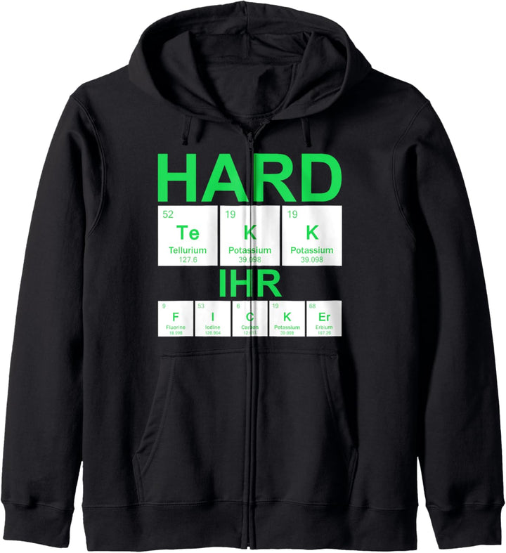 Hardtekk Tekkno Tekk Kapuzenjacke