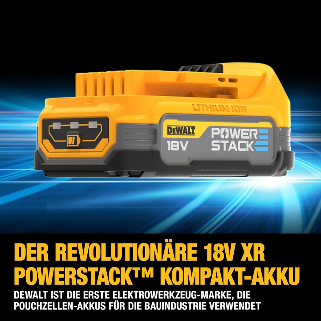 Dewalt 18 Volt Powerstack Akku-Kit DCB1102E2 (1,7 Ah, innovative Pouch-Zellen-Technologie, einsetzba