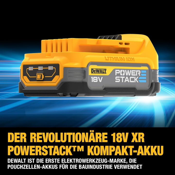 Dewalt 18 Volt Powerstack Akku-Kit DCB1102E2 (1,7 Ah, innovative Pouch-Zellen-Technologie, einsetzba