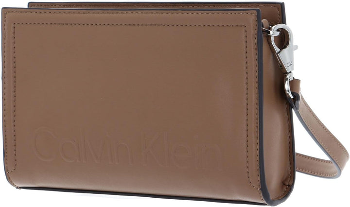 Calvin Klein Minimal Hardware Crossbody Bag Safari Canvas