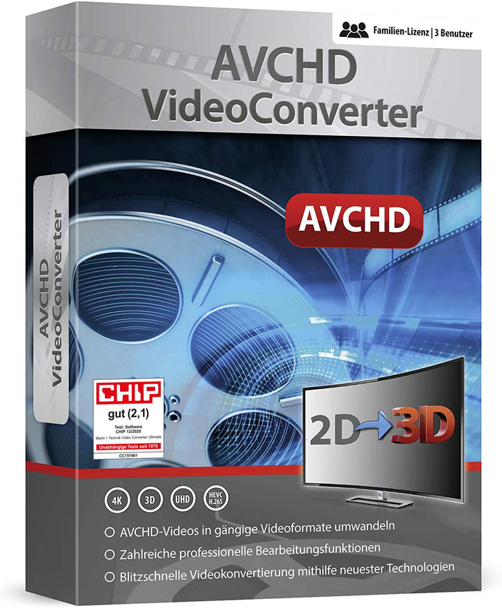AVCHD Video Converter - Umwandlung, Bearbeitung, Konvertierung für über 50 Formate in jedes beliebig