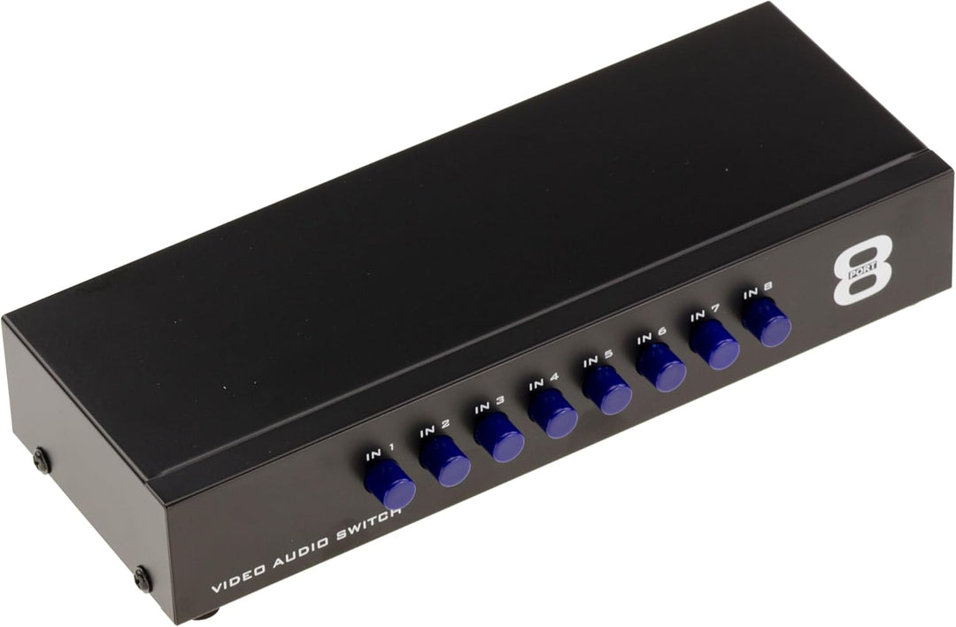 Kalea-Informatique. Umschalter Audio / Video 8 Port manuell bidirektional. AUDIO VIDEO SWITCH
