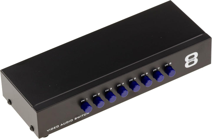 Kalea-Informatique. Umschalter Audio / Video 8 Port manuell bidirektional. AUDIO VIDEO SWITCH