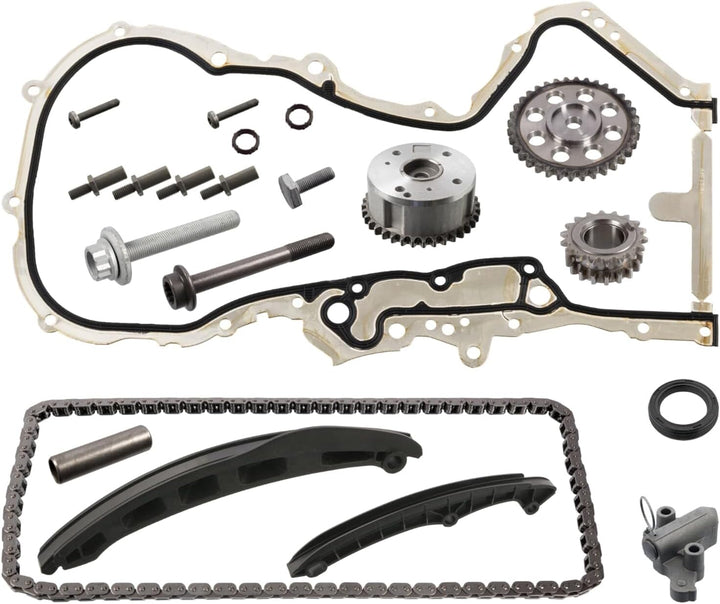 febi bilstein 107994 Steuerkettensatz für Nockenwelle, mit Gleitschienen und Kettenspanner, 1 Stück