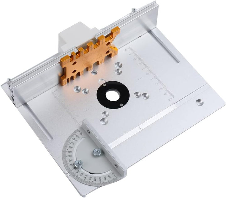 Lfhelper Set & 4 Frästisch Einlegeplatte Oberfräsentisch, Alu Fräse Tisch Werkbank, Gravur-Hilfswerk