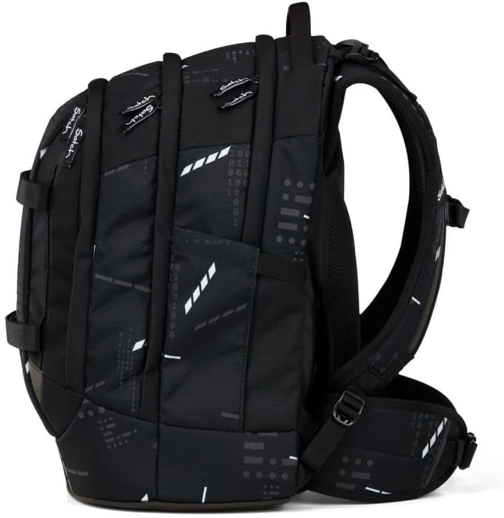 Satch Pack Schulrucksack Set 3tlg. inkl. Schlamperbox und Sportbeutel (Ninja Matrix), Ninja Matrix