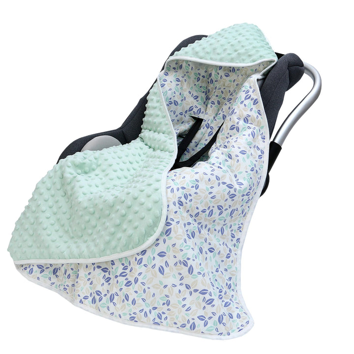 Baby Einschlagdecke für Babyschale 90x90cm Doppelseitig Gesteppte 100% Baumwolle Baby Decke für Kind