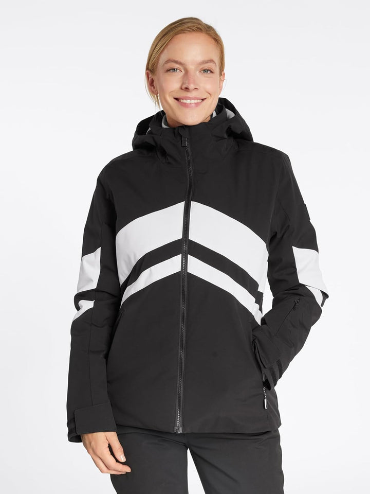 Ziener Damen Telia Ski-Jacke/Winter-Jacke | warm, atmungsaktiv, wasserdicht (1er Pack) 40 Schwarz, 4