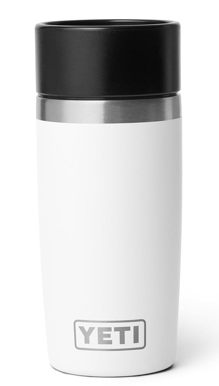 YETI Rambler Thermobecher 12 oz (355 ml) Weiss – Kaffeebecher To Go, Thermotasse mit abnehmbarem Mag