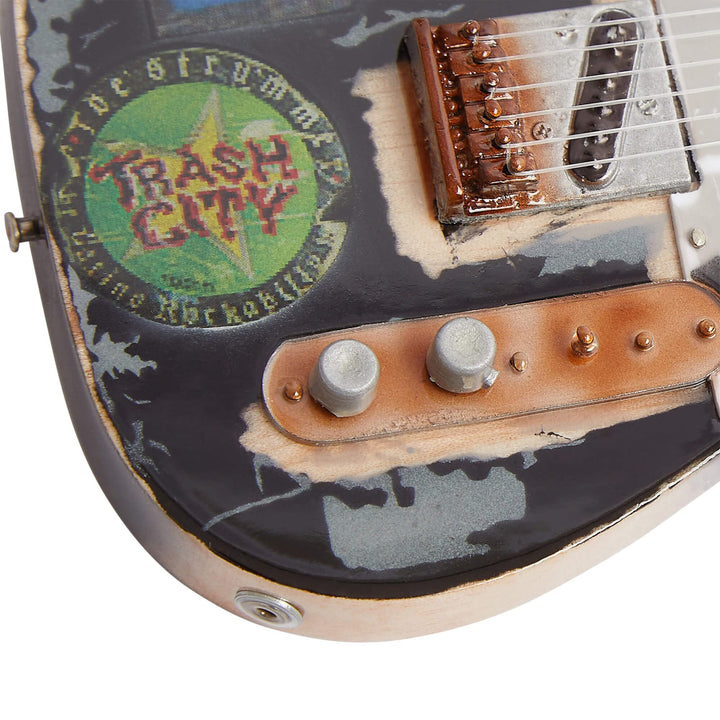 Axman Joe Strummer (The Clash) – 1966 Gitarre: Miniatur-Gitarre-Nachbildung, handgefertigt, Ornament