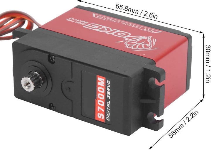 Entatial RC Auto Servo, High Torsion Servo Kunststoff Aluminium für Werkstatt für 1/5 RC Modell
