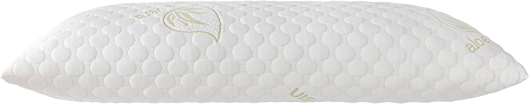 Todocama Viskoelastisches Kopfkissen mit Flocken 90 cm weiss, 90 cm Weiss