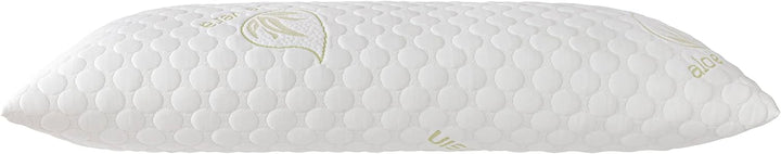 Todocama Viskoelastisches Kopfkissen mit Flocken 90 cm weiss, 90 cm Weiss