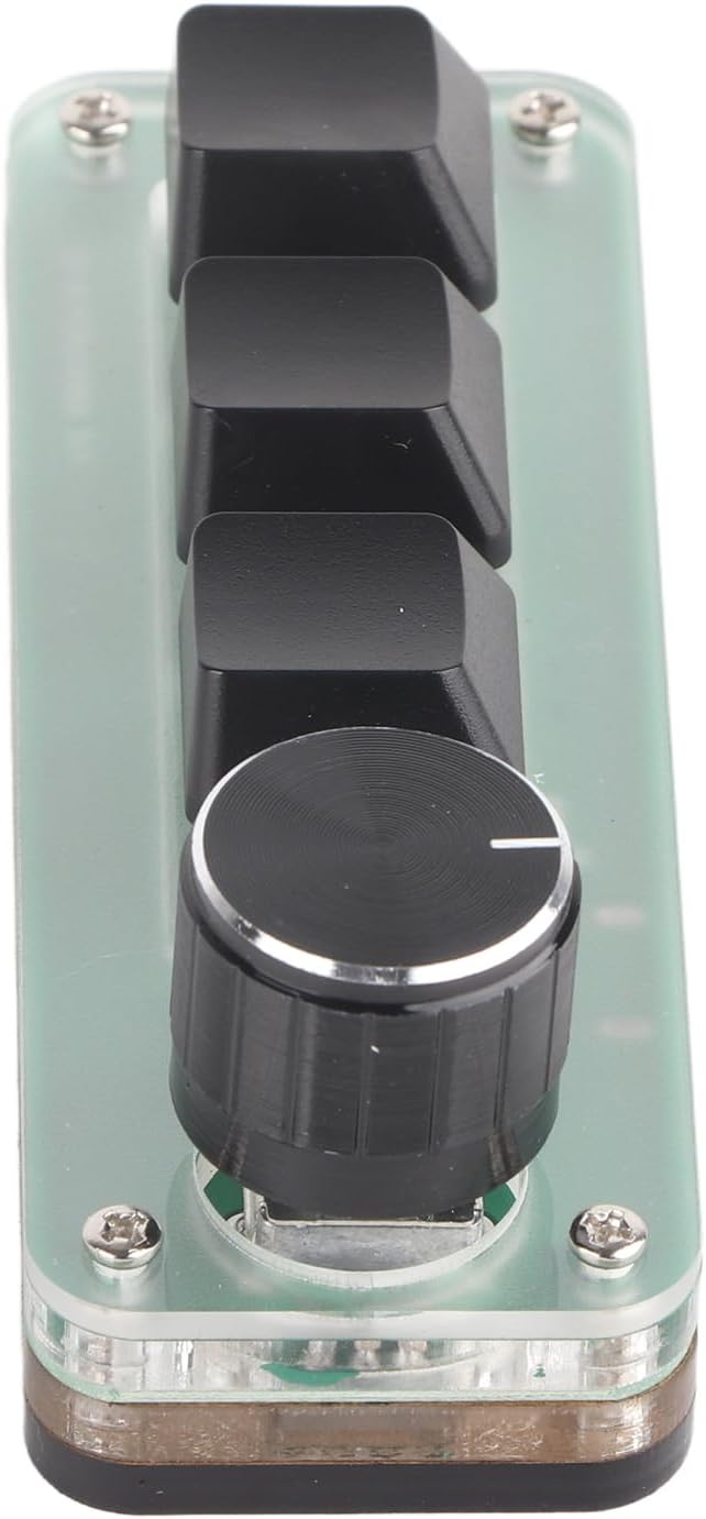 ASHATA 3-Tasten-Makro-Pad, RGB-Hintergrundbeleuchtung, OSU-Tastatur, Programmierbare -Tastatur, Mult