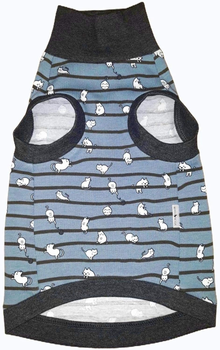 Kotomoda Sphynx Katzen Kleidung Rollkragen Kleine Katzen blau (L), L