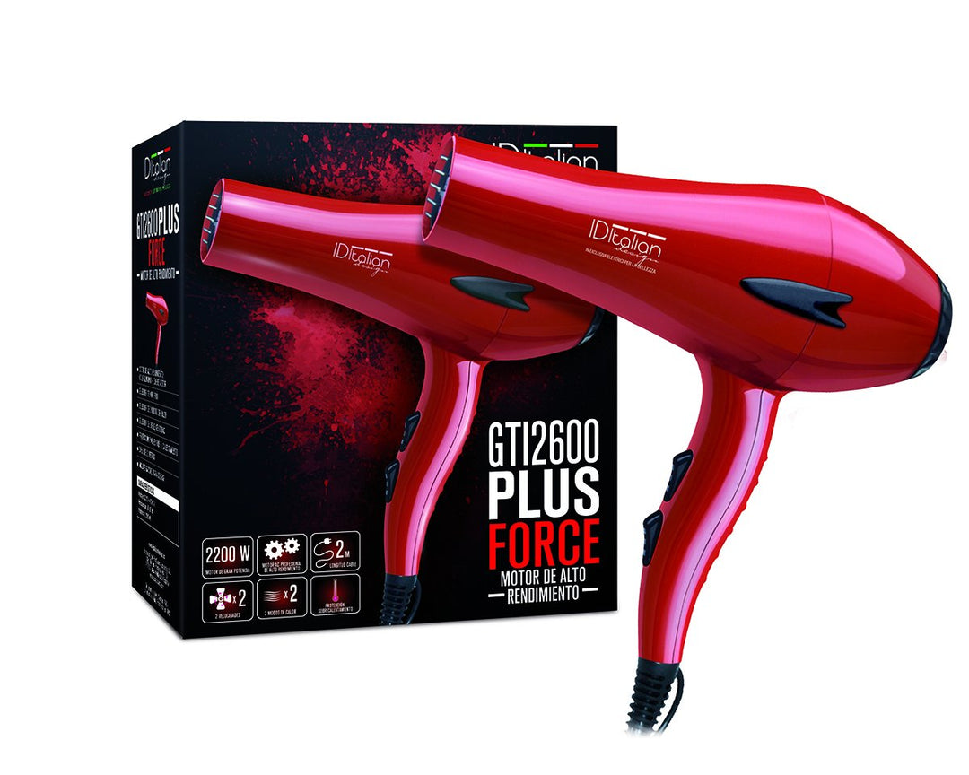 ID Italian Design | Professioneller Haartrockner mit Stylingdüse, 3 Temperatureinstellungen und 2 Ge