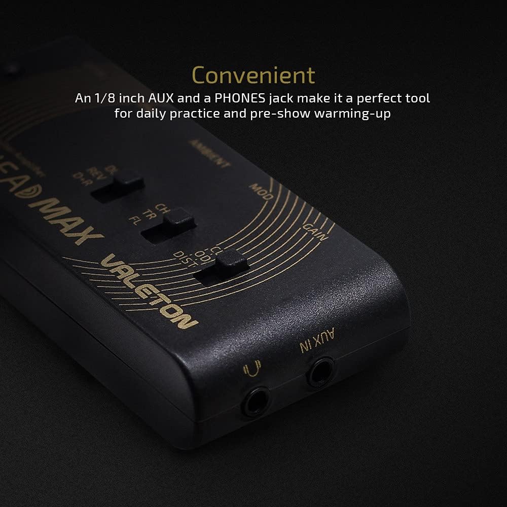 VALETON Rushead Max Mini Verstärker USB Aufladbar Portabel Hosentasche Gitarre Kopfhörerverstärker S