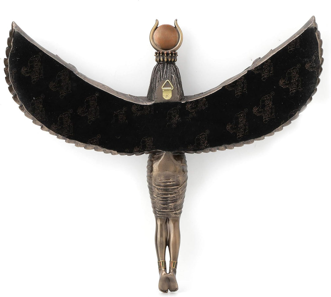 Veronese Design Wandschild, ägyptische Göttin Isis Spreading Wings 30 cm hoch