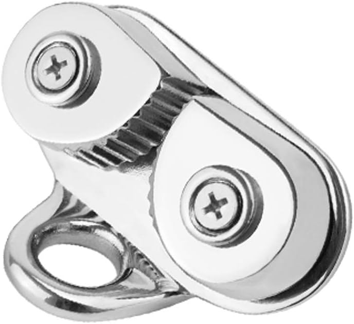 GOFORJUMP Edelstahl 316 Nockenklemme mit Führungsring Nockenklemme für Boote Marinesegeln Segelboot