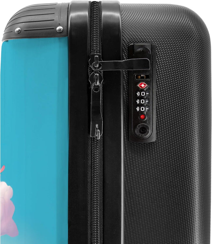 NoBoringSuitcases.com® Kinderkoffer Mädchen - Koffer Kinder Mädchen - Einhorn - Farbenfroh - Kinder