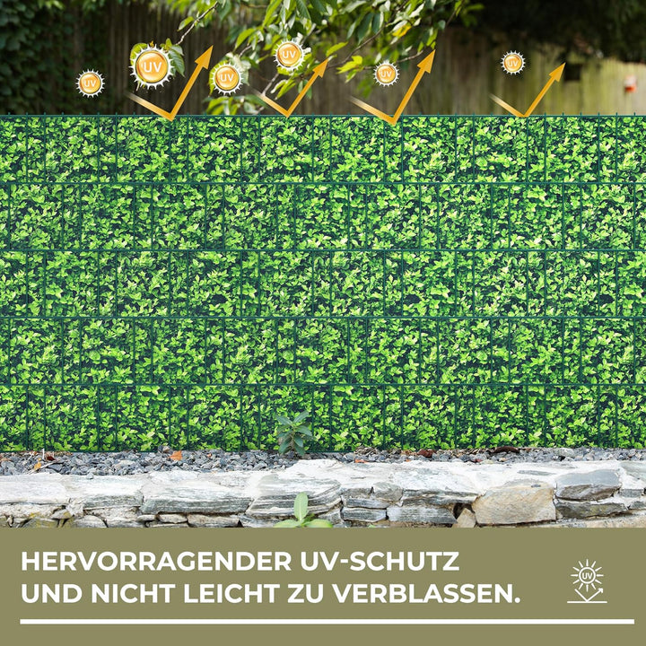 Sichtschutzstreifen Zaun 35 m x 19 cm inkl.20 Clips, PVC Sichtschutz Zaunfolie Sichtschutzstreifen D