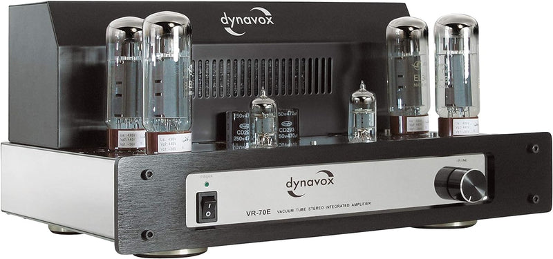 Dynavox VR-70E II Röhrenvollverstärker chrom Schwarz Single, Schwarz Single