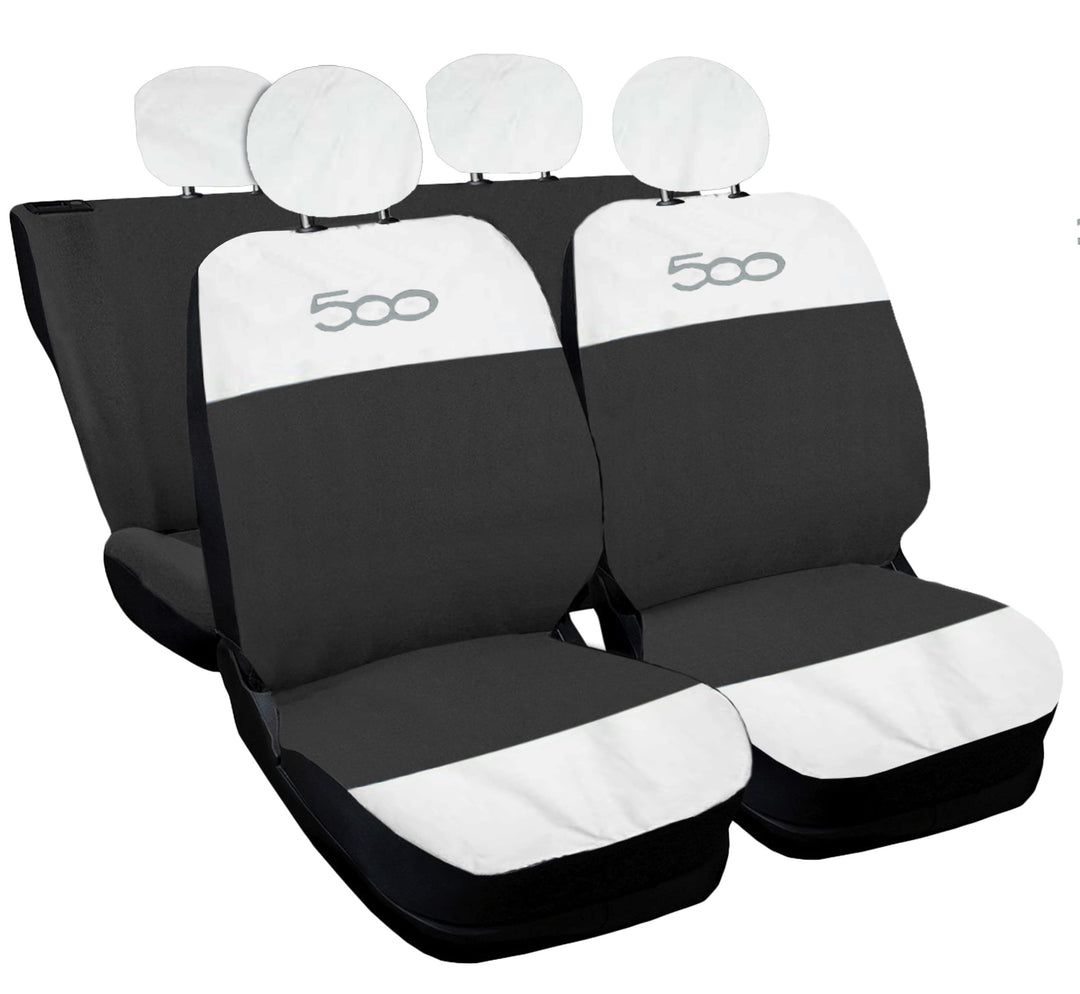 Auto Accessori Lupex Autositzbezüge kompatibel mit Cinquecento 500, hergestellt in Italien, Polyeste