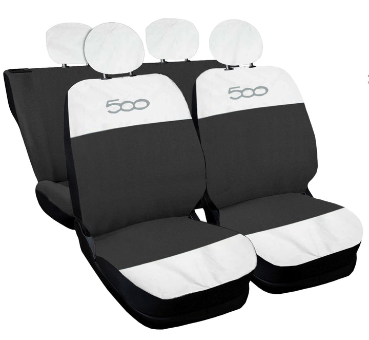 Auto Accessori Lupex Autositzbezüge kompatibel mit Cinquecento 500, hergestellt in Italien, Polyeste