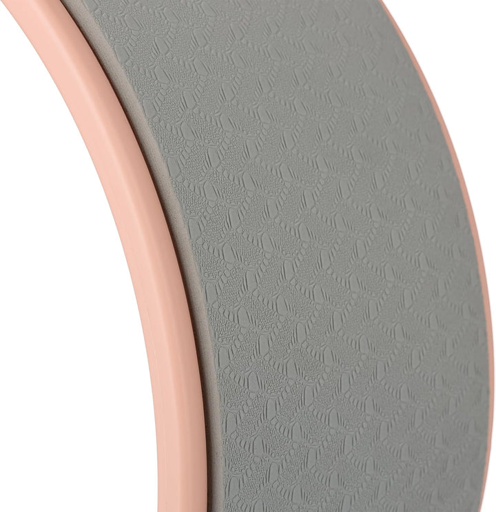 Relaxdays Yogarad, Ø 32 cm, Kunststoff, Schaumstoff, rutschfest, für Rückenübungen, Dehnbarkeit, Yog