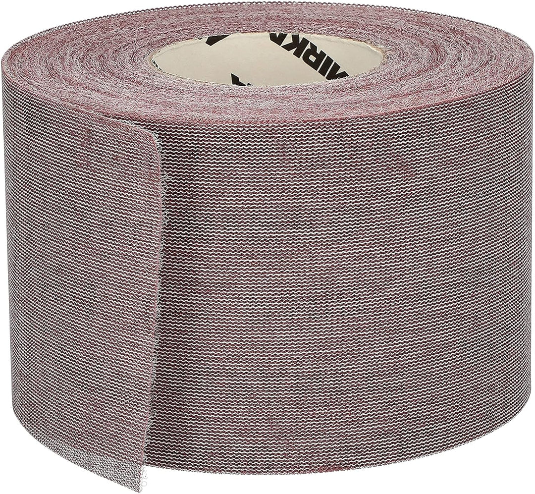 Mirka Abranet Netz-Schleifrolle 115 mm x 25 m Klett / Korn P180 / 1 Rolle / zum Schleifen von Holz,
